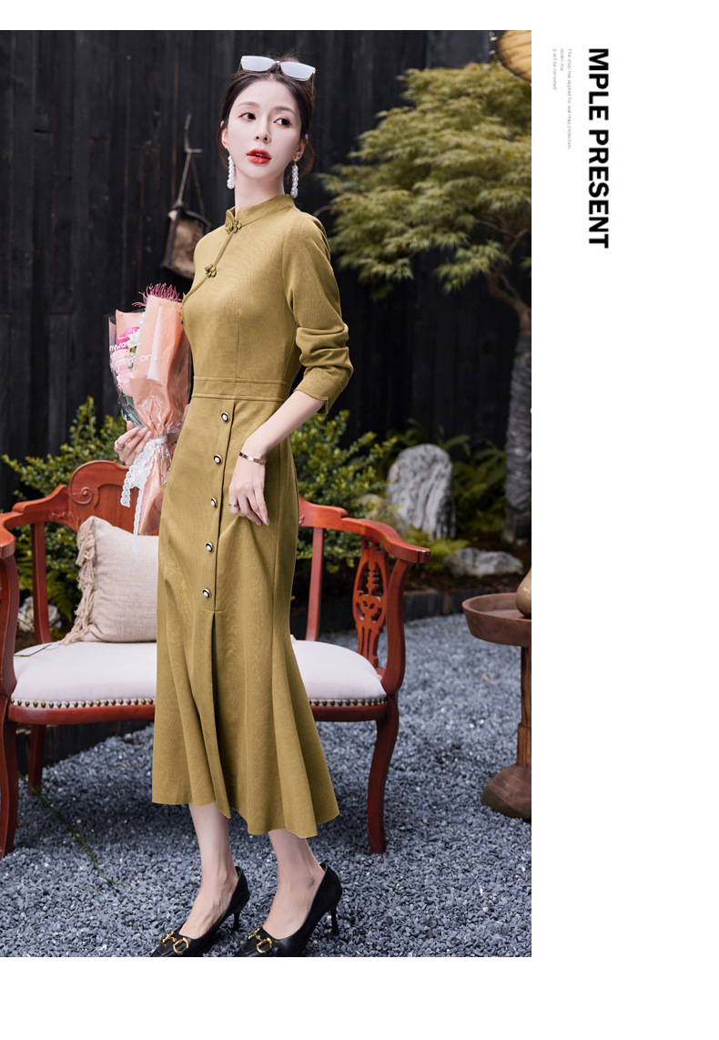 C9749 1590K VÁY ĐẦM LIỀN THÂN NỮ HANTDC DÁNG ÔM BODY GỢI CẢM SEXY MÙA XUÂN THU ĐÔNG KIỂU ĐUÔI CÁ THỜI TRANG NỮ G04 SẢN PHẨM MỚI