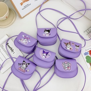 Cross-Border New Kuromi Kidsren's Bag 2025 Girls Cute Shoulder Bag Satchel Crossbody Bag Princess Coin Purse