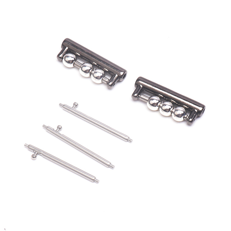 [mẫu tai thô] đen-3 hạt / Giao diện 18mm (kèm kim tháo nhanh)