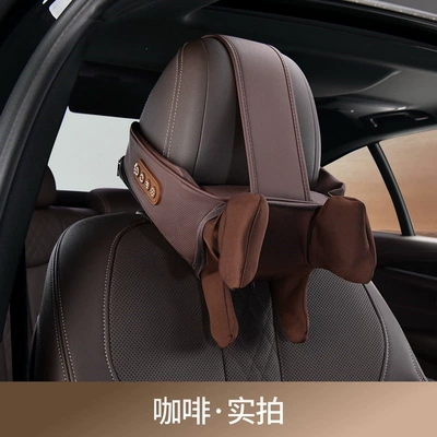 Car headrest neck pillow for Masaj avadanlığı - coffee-colored-6-axis-massage-and-heating-neck-pillow-single-piece