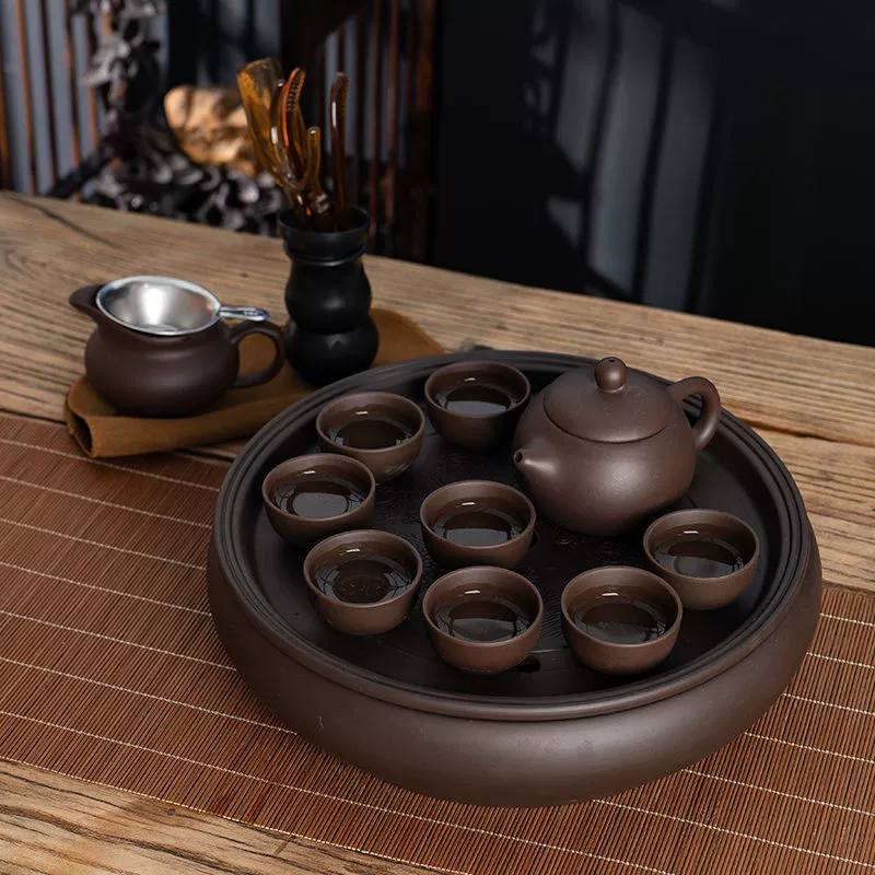 Modern tea set for home use, ceramic teapot, tea cup, simple and elegant design
