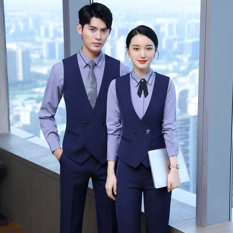Suit Vest Overalls Vest Best Man Hotel Reception Waiter Clothing Business Hair Stylist Bartender