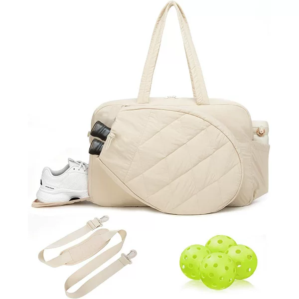 Cross-border influencer-style waterproof and ultra-light pickleball bag, tennis tote bag, tennis bag, ultra-light sports shoulder bag
