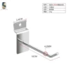 Groove plate hook 10cm 【10 pieces】