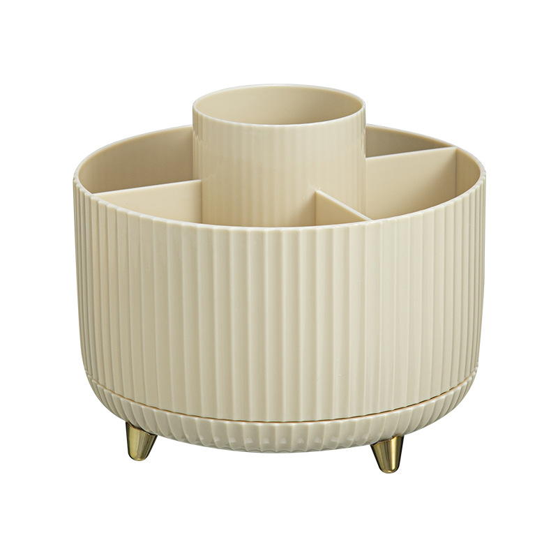 デスクトップ回転化粧ブラシ収納チューブ化粧品収納ラックデスクドレッシングテーブルアイシャドウブラシ口紅ボックスペンホルダー