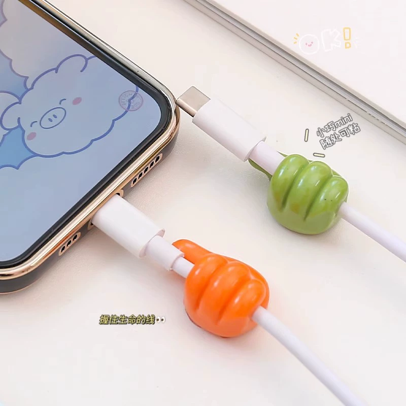 Большой палец - петля для рук thread hook карикатура творческий набор данных кабель хранения и организации в офисе кухне ванной угол пальца