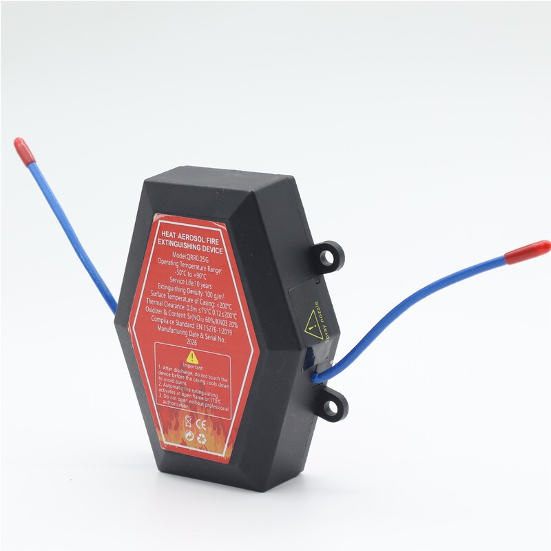 Fully automatic hot gas aerosol fire extinguishing device, suitable for home and car use, universal hanging-type flame-retardant fire extinguisher