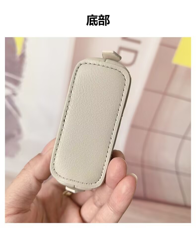 Neue Damen-Mini-Handtasche mit Prägung, Muscheloptik, elegante Geldbörse, Airpods-Tasche, Chanel-Stil, kompakte Tasche