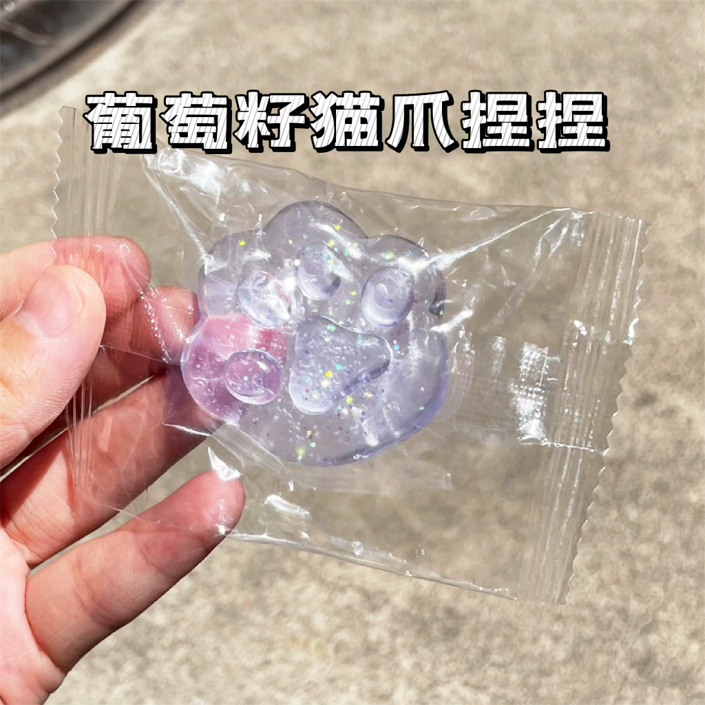 Игрушка Кубик льда Squishy — реалистичная прозрачная слизь для снятия стресса, assorted цветов и размеров