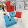 Big food silicone with letters, mold, epoxy resin, 26 English letters, handmade