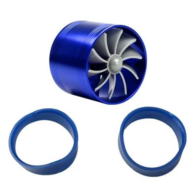 Car Modified Turbocharged Single and Double-Sided Wheels F1-Z Engine Power Intake Accessories Universal Type (Other Car Modifications) - blue-single-sided-wheel