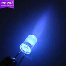 厂家现货LEDF5圆头UV紫外光365nm灯珠细菌消毒除臭氧发光二极管