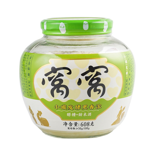 Chengdu Household Intangible Cultural Heritage Food Whole Box Wowo Fermented Rice Wine 608g Rice Wine Fermented Sweet Wine Wholesale Dropshipping