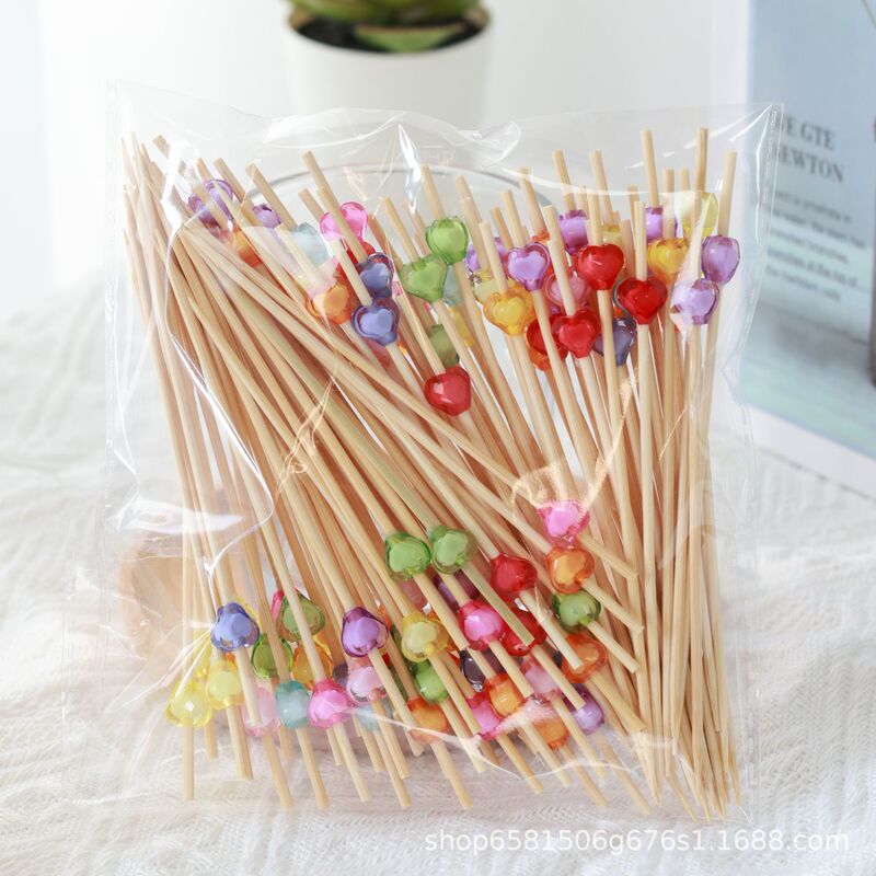 フルーツサインカラフルフルーツ竹串お菓子アートカクテルサイン装飾菓子サイン100本フルーツフォーク|undefined