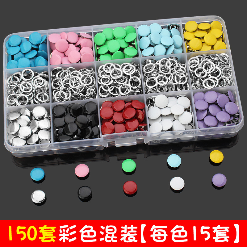 Sólido traje de hebilla de cinco garras hebilla oculta herramienta de instalación de hebilla de uñas sin costuras color metal bebé invisible Madre y niño hebilla