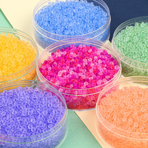 Super excellent 2/3/4mm transparent frosted rice beads diy material handmade beaded bracelet ring jewelry accessories
