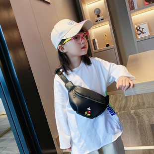 2025 New Children's Chest Bag Cartoon Animal Print Crossbody Bag PU Children's Cute Decorative Bag Coin Purse