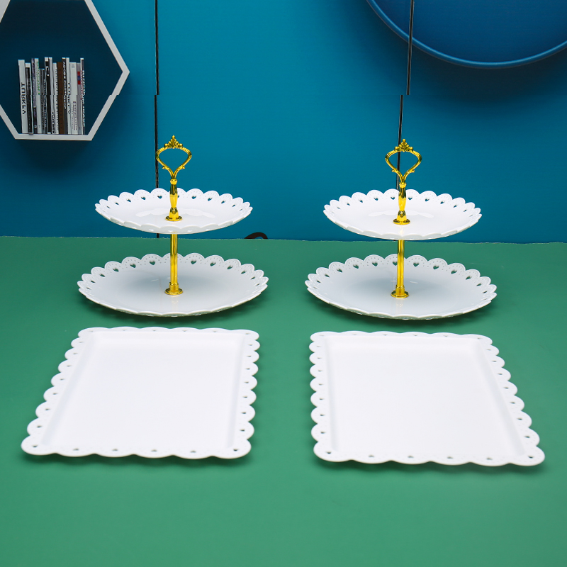 Fiesta de cumpleaños de postres estante de exhibición mesa de comida fría mesa de té bandeja de pasteles de bocadillos estante de postres de boda decoración