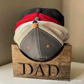 跨境木质棒球帽收纳盒各项华帽子放置盒父亲节礼物帽架收纳底座