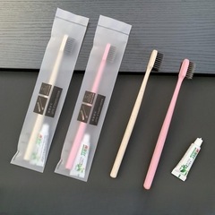 Special disposable toothbrush for hotels, home hospitality, soft bristles with toothpaste, B&B toothbrush set, toiletries