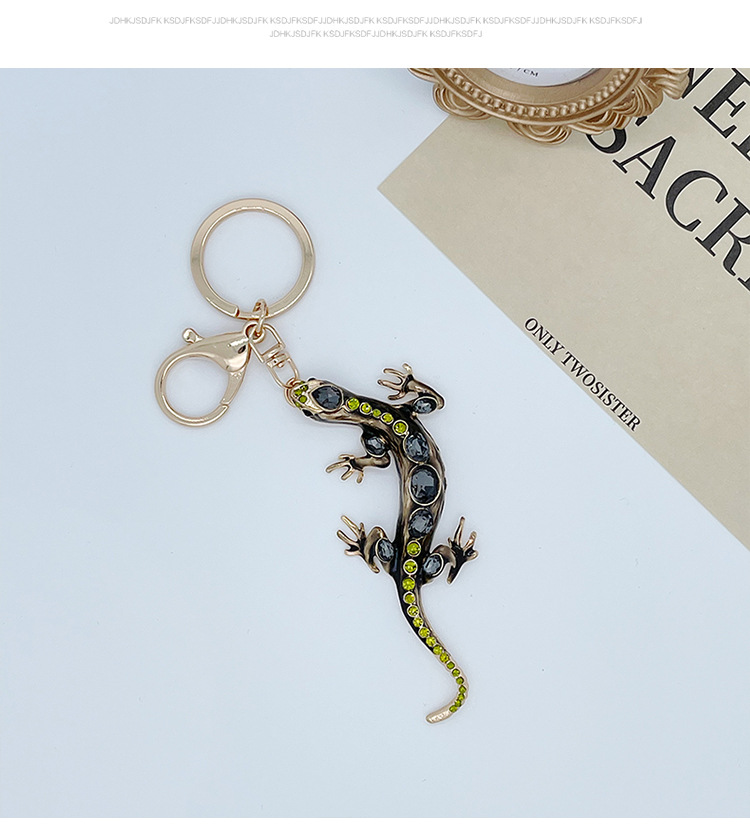Men's Gender Modern Style Lizard Alloy Men's Bag Pendant Keychain
