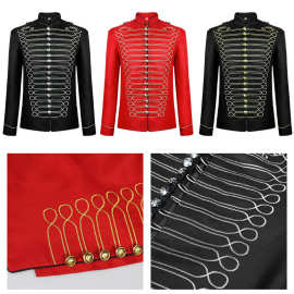 新款万圣节亚马逊wish速卖通中世纪男装复古哥特式蒸汽鼓手服现货