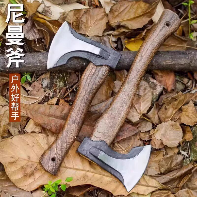 Axe for Chopping Wood, Outdoor Small Axe, Hand Axe, Bone-Cutting Knife, All-Steel Mountain Axe, Machete, Tool