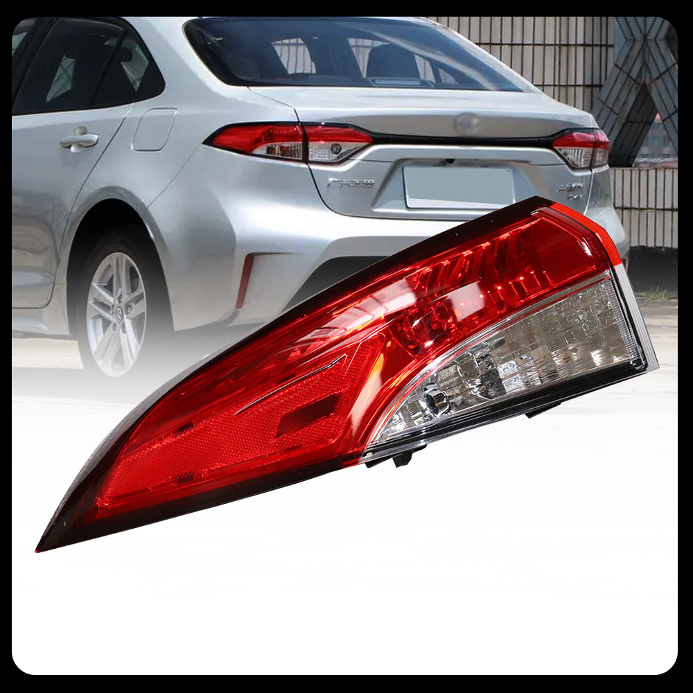 Aplicable a Toyota 19 / 20 / 21 nuevo Rayling semieconjunto de luz trasera izquierda y derecha, luz de freno hacia atrás interna y externa