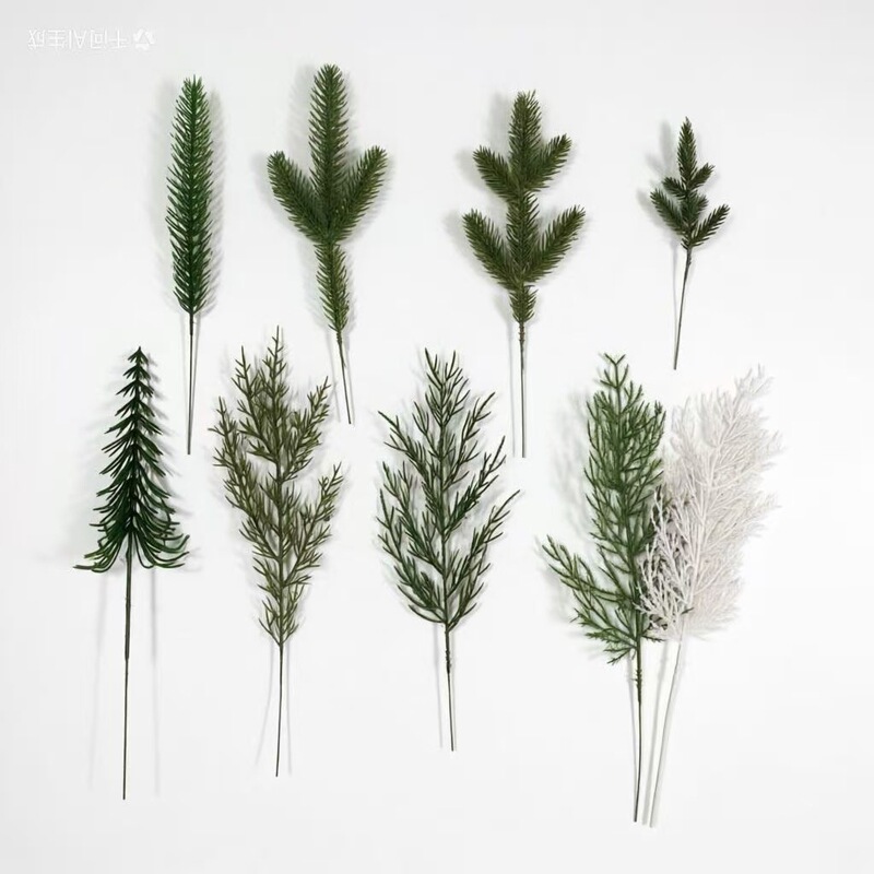 Cross-Border Christmas Tree Three-Dimensional Double-Sided Five-Branch Pine Needle Photography Pine Branch Gift Decoration Prop Artificial Plant Leaves Cross-Border Christmas Tree Three-Dimensional Double-Sided Five-Branch Pine Needle Photography Pine Branch Gift Decoration Prop Artificial Plant Leaves