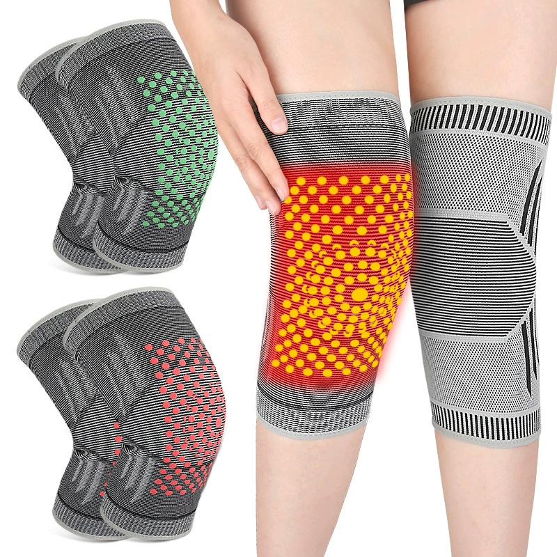 Графеновая Спортивная коленная чашечка Мужская и женская вязаная дышащая велосипедная баскетбольная чашечка для бега Спортивное Защитное снаряжение с кондиционером, теплая коленная чашечка