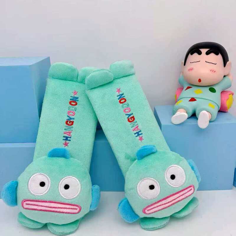 Japanese-Style Ugly Fish Spider Stitch Car Seatbelt Cover Shoulder Pad Children's Car Interior Plush Seatbelt Shoulder Protector