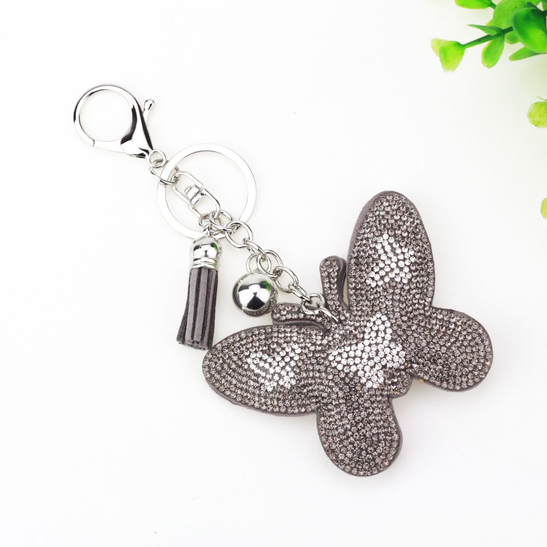 Women's Gender 1 Piece Glam Sweet Butterfly Flannel Diamond Women's Keychain