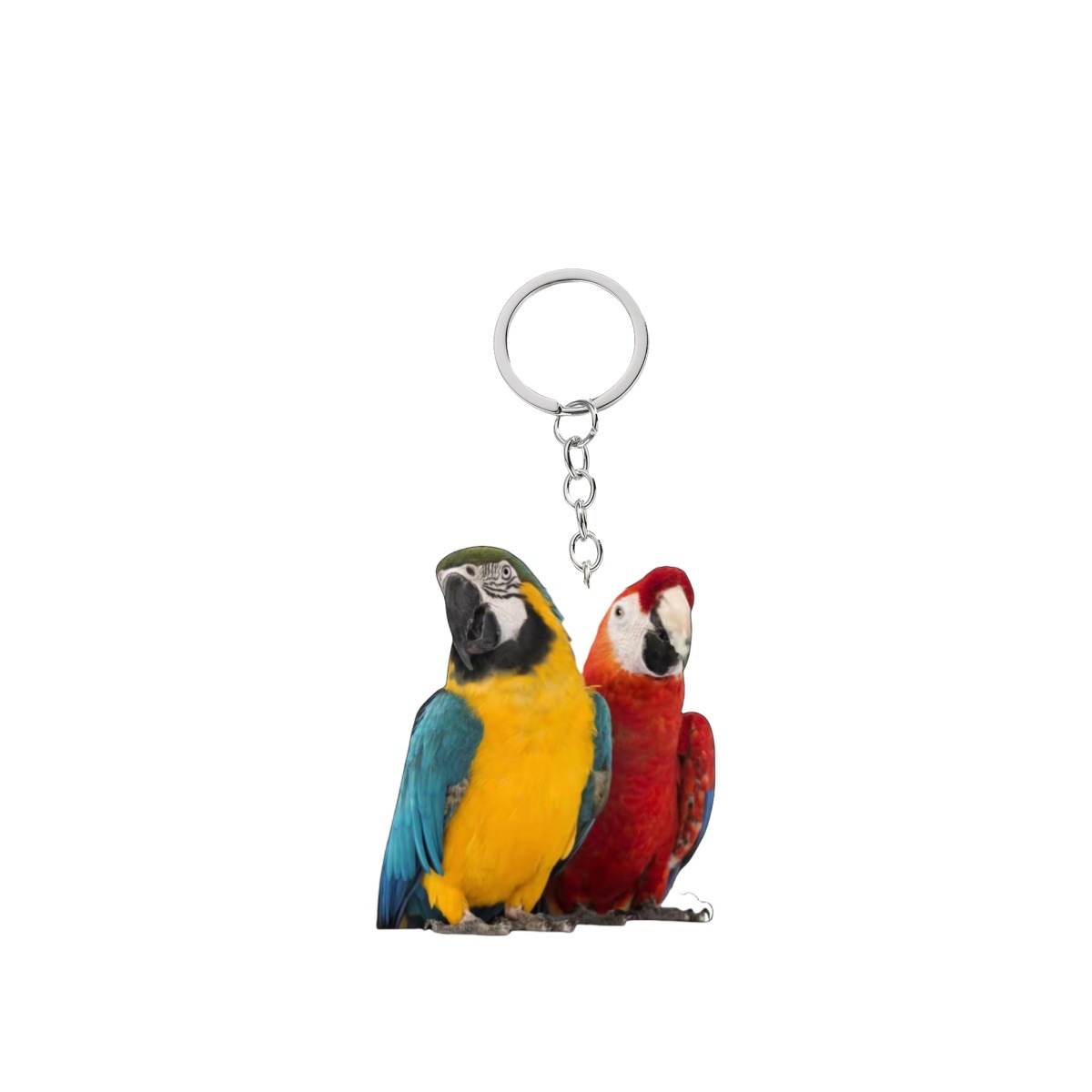 18g Weight Keychain Classification 1 Piece Quantity Daily Occasion Acrylic Material Bird Pattern Unisex Gender Cute Style Cute Bird Arylic Unisex Keychain 4