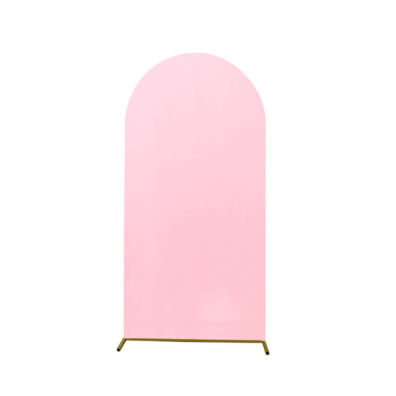 Tela de fondo de boda de arco grande Tela de fondo de fiesta de cumpleaños de alta elasticidad Tela de fotografía Tela de fondo semicircular Tela Puerta de arte