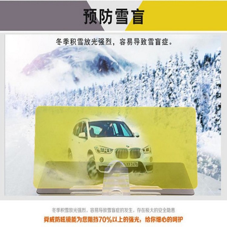 High-Quality Car Tv Anti-Glare Mirror, Day and Night Dual-Use Sun Visor, Two-In-One Protective Goggles, Car Sun Visor