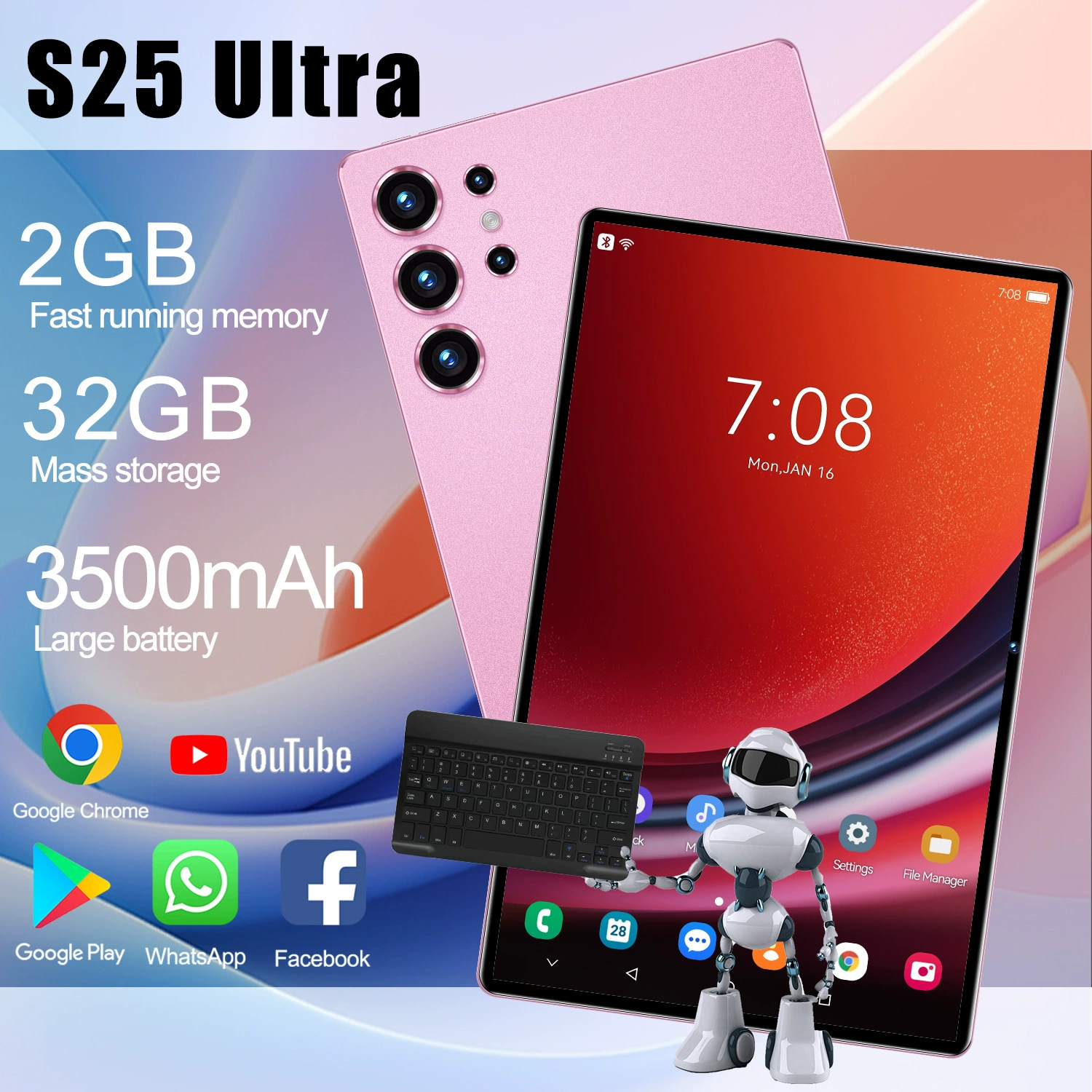 Торговля через границу, планшетный ноутбук, S25, 10.1 дюйма, 32 ГБ, Android