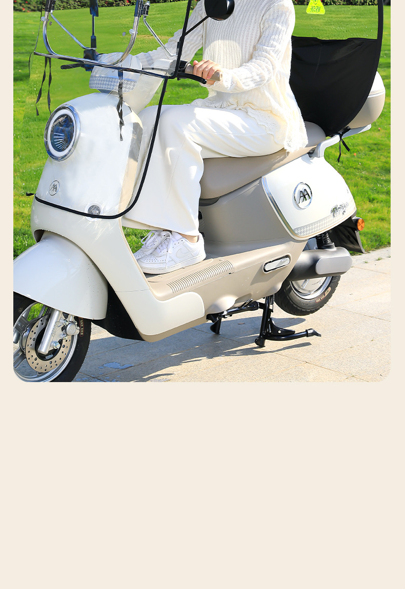 Electric Vehicle Canopy, Rainproof, New Thickened Model, Transparent Sunshade and Windproof Cover for Electric Motorcycles