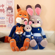 爆款可爱疯狂动物城朱迪尼克兔子警官毛绒公仔玩偶首选生日礼物