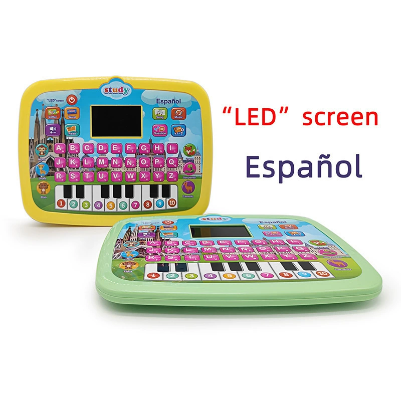 Детский планшет для изучения испанского LED-экран