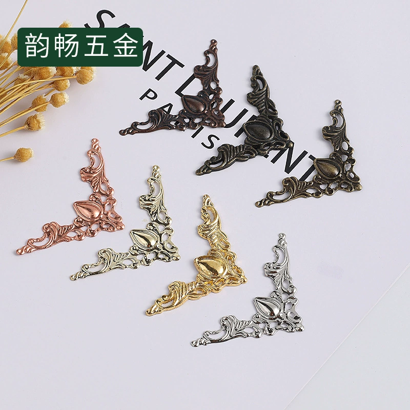 Многоцветный уголок Цветочный уголок Прямой угол Угол Деревянная коробка Винная коробка Corner Iron Corner Notebook Античный желтый белый уголок