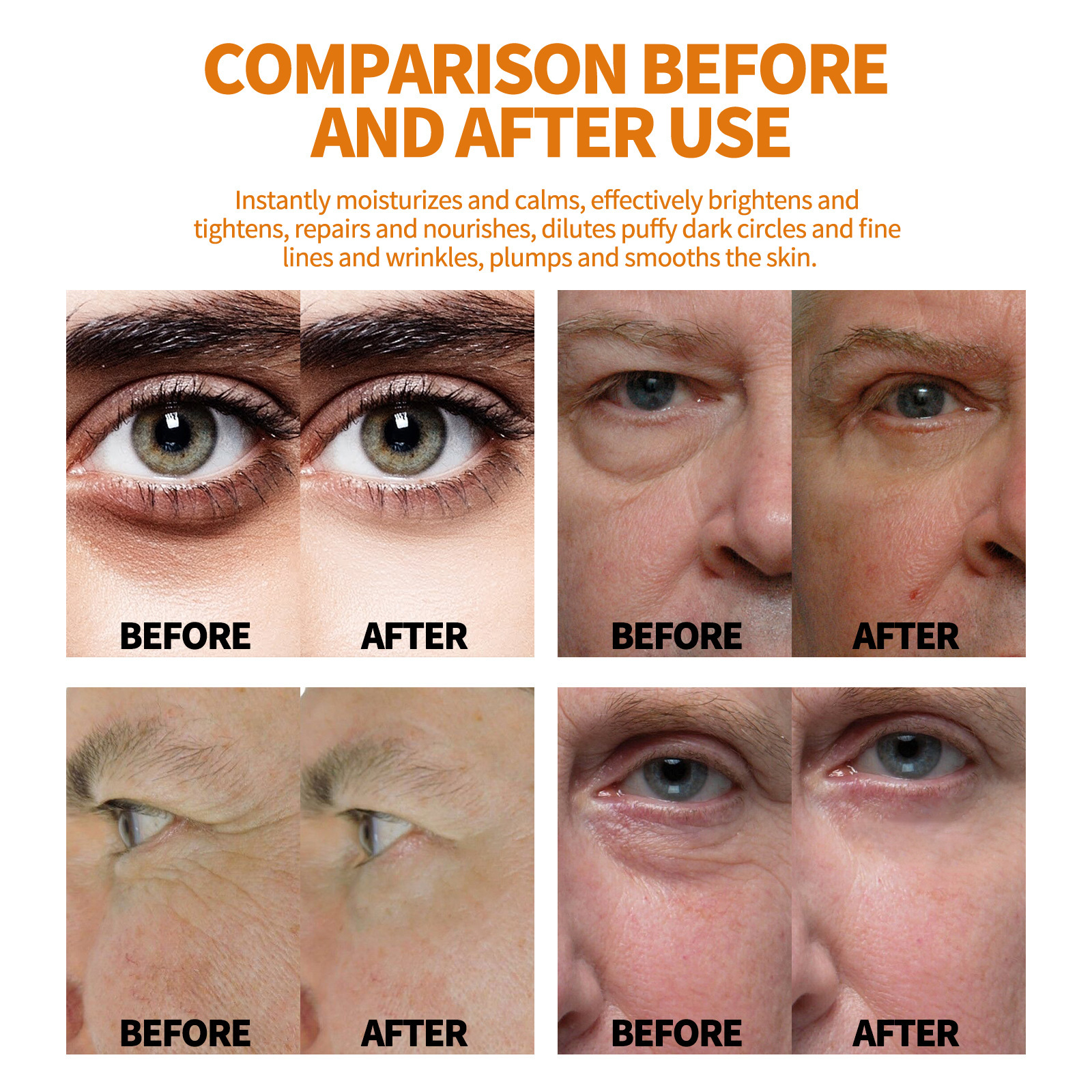 Men's Eye Roller for Dark Circles and Puffiness, Reduce Fine Lines, Hydration and Moisture_voghion.com