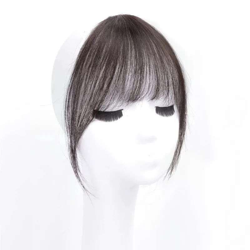 Koni totalmente tecido à mão pequeno chiyo franja francesa cabelo falso frontal natural feminino fino e leve