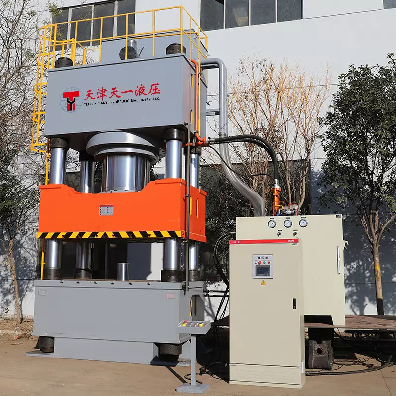 1000吨铁屑压饼机液压机 废旧金属屑压块油压机 1000t四柱压力机