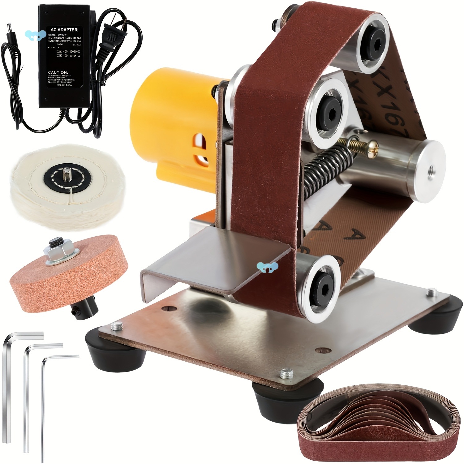 Adjustable Speeds Compact Electric Mini Belt Sander Kit 7