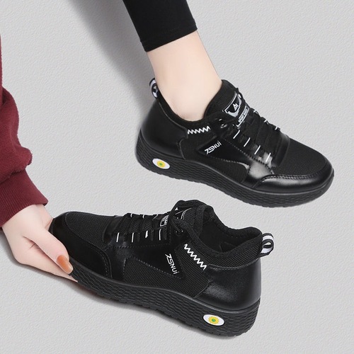 2024 New Women's Shoes Spring Korean Version Versatile Casual Shoes Comfortable Breathable Shoes Teenagers Sports Shoes Mom's Shoes