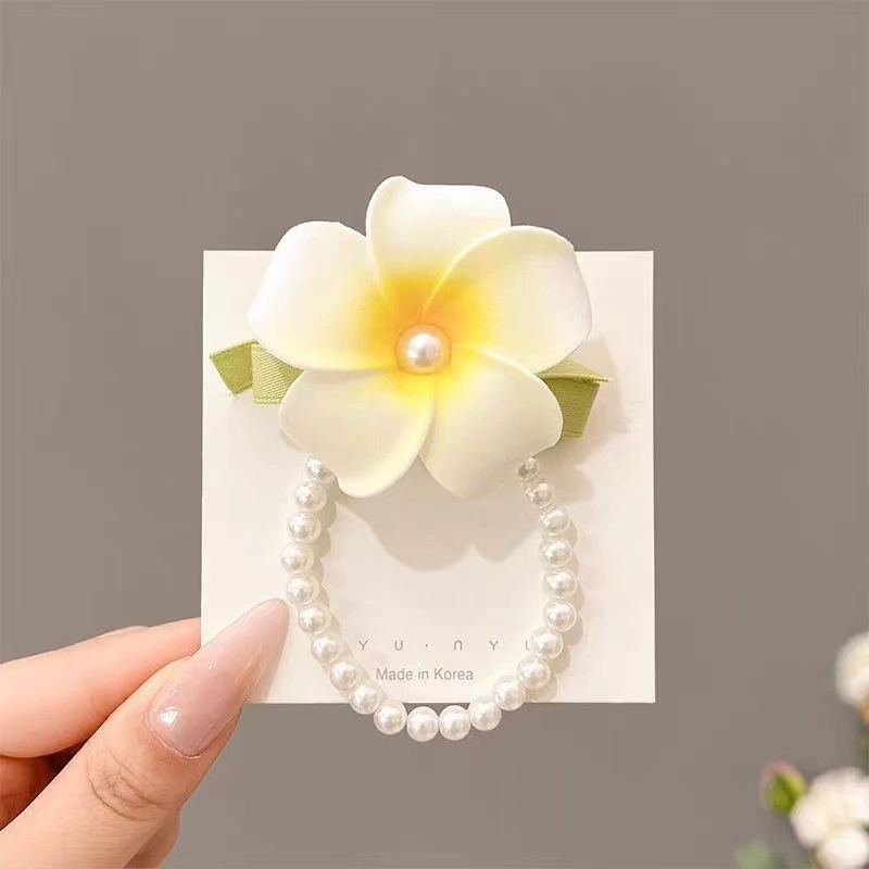 Hairgrip floral clips, princess French-style phalaenopsis & plumeria, multi-size duckbill & pins