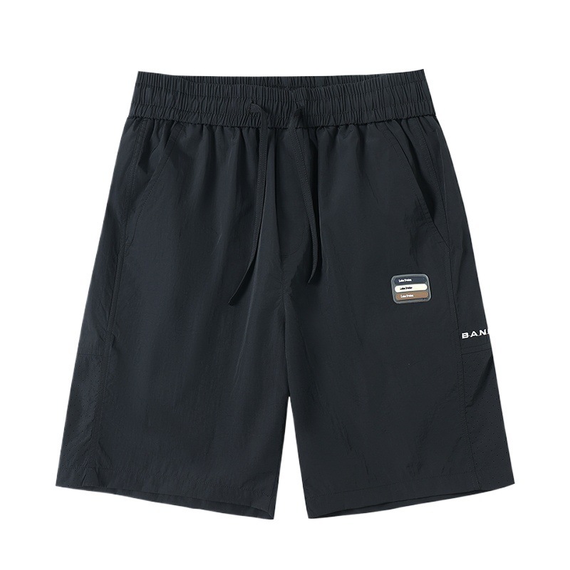 Pantalones deportivos cómodos y transpirables, pantalones cortos casuales simples, pantalones cortos al aire libre delgados y sueltos de verano para hombres.