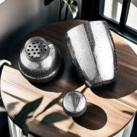 调酒器专业不锈钢调酒套装酒吧鸡尾酒调酒工具三段式雪克杯