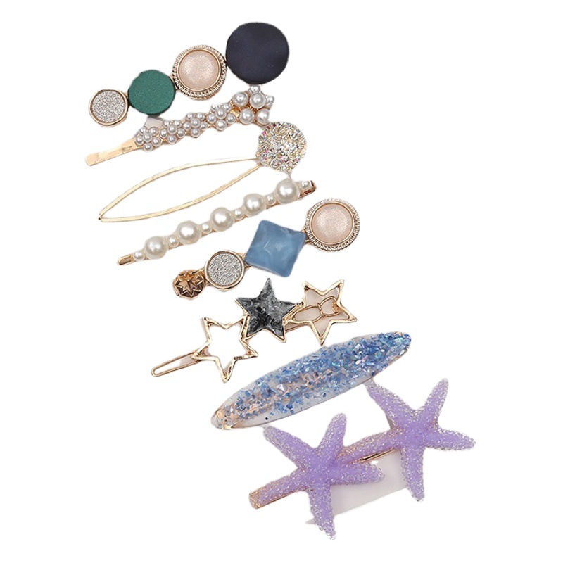 Corea del Sur simple Bangs clip superior hembra dulce chica clip lateral horquilla sirena Ji clip tocado Internet celebridad horquilla al por mayor