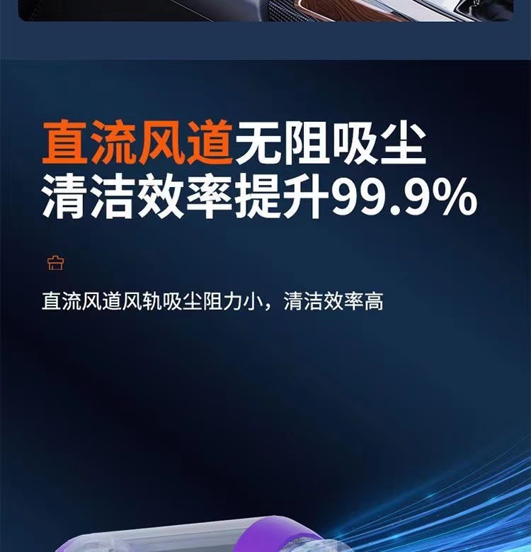 Cross-border new car wireless vacuum cleaner brushless three-speed large suction blowing suction integrated hand-held household dust blower